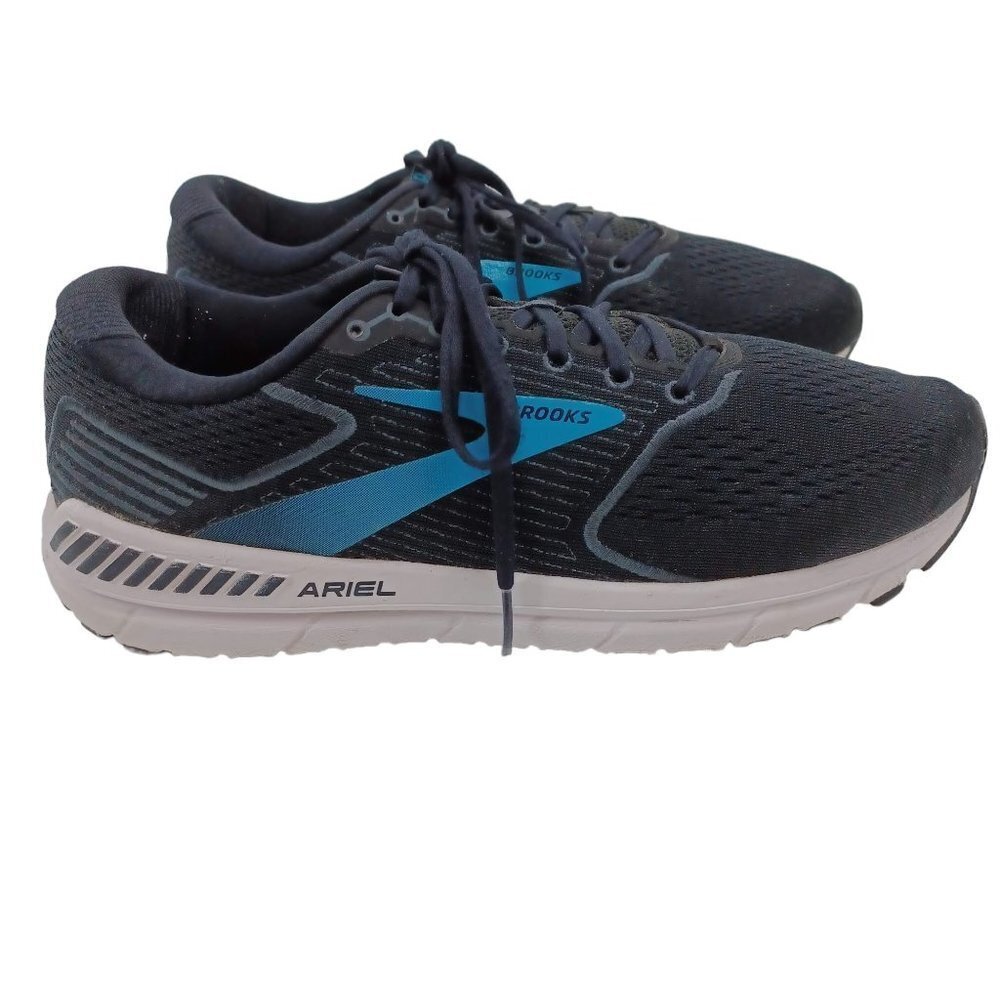 Brooks Women's Ariel 20 Running Shoes Sneakers Black & Blue Size 11.5 Comfort